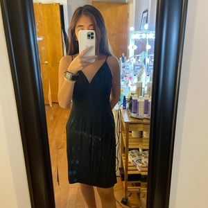 BLACK DRESS W POCKETS